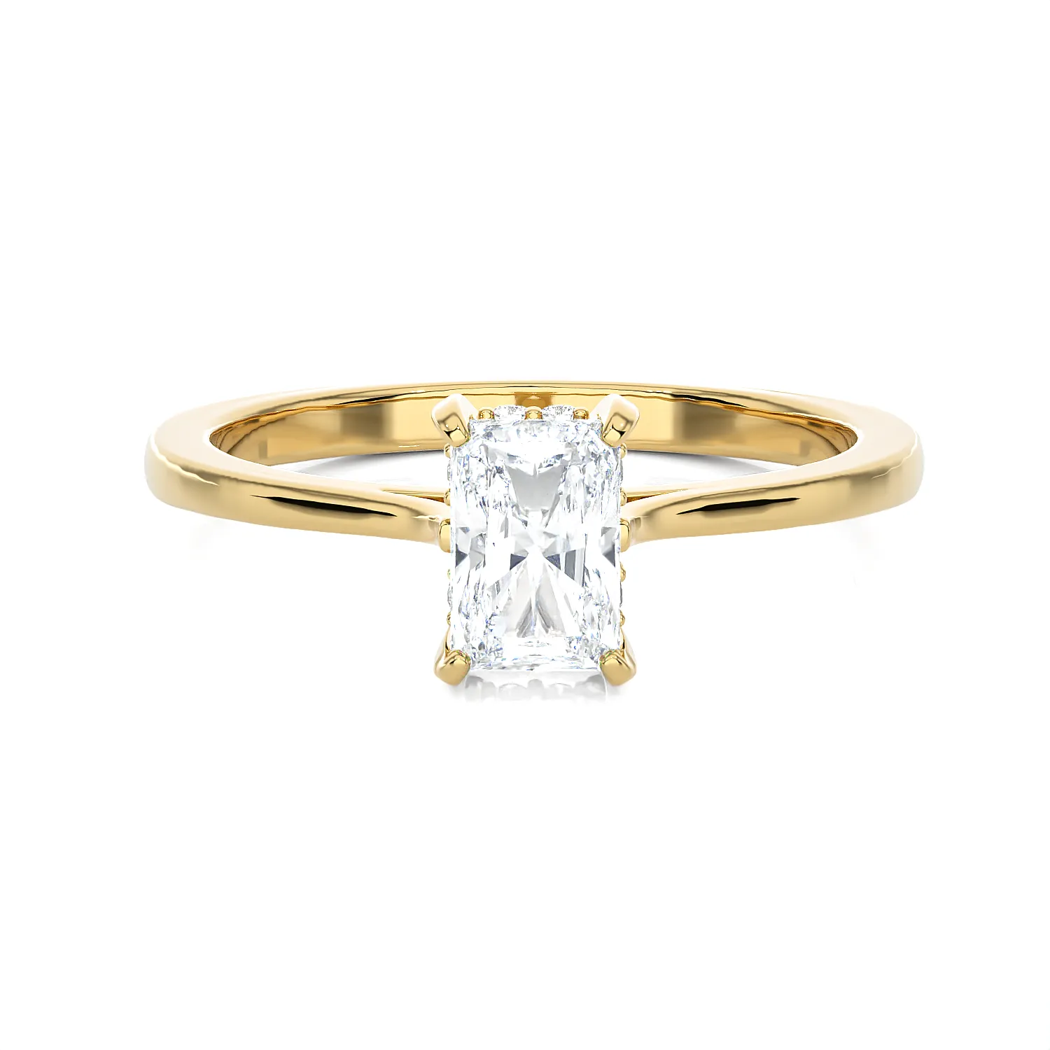 1 ctw Princess-Cut Lab Grown Diamond Solitaire Engagement Ring