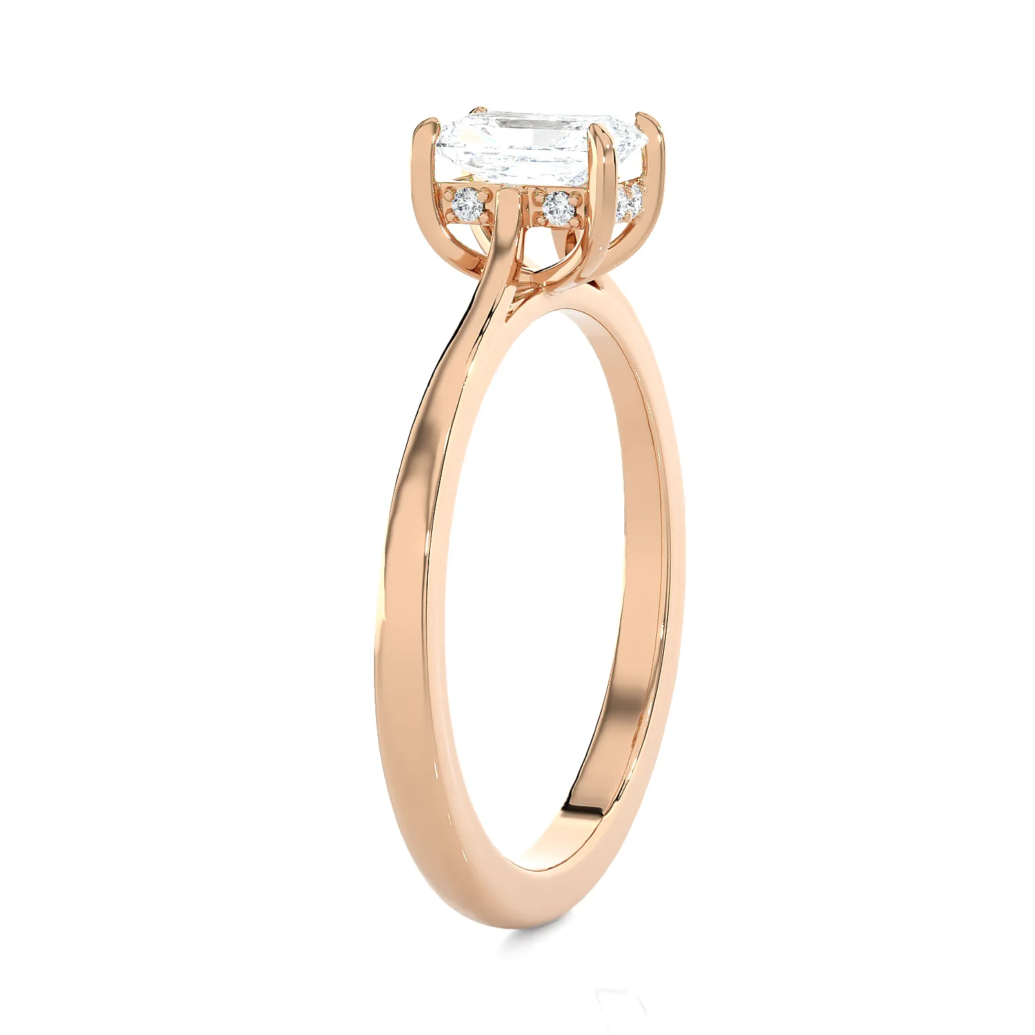 1 ctw Princess-Cut Lab Grown Diamond Solitaire Engagement Ring