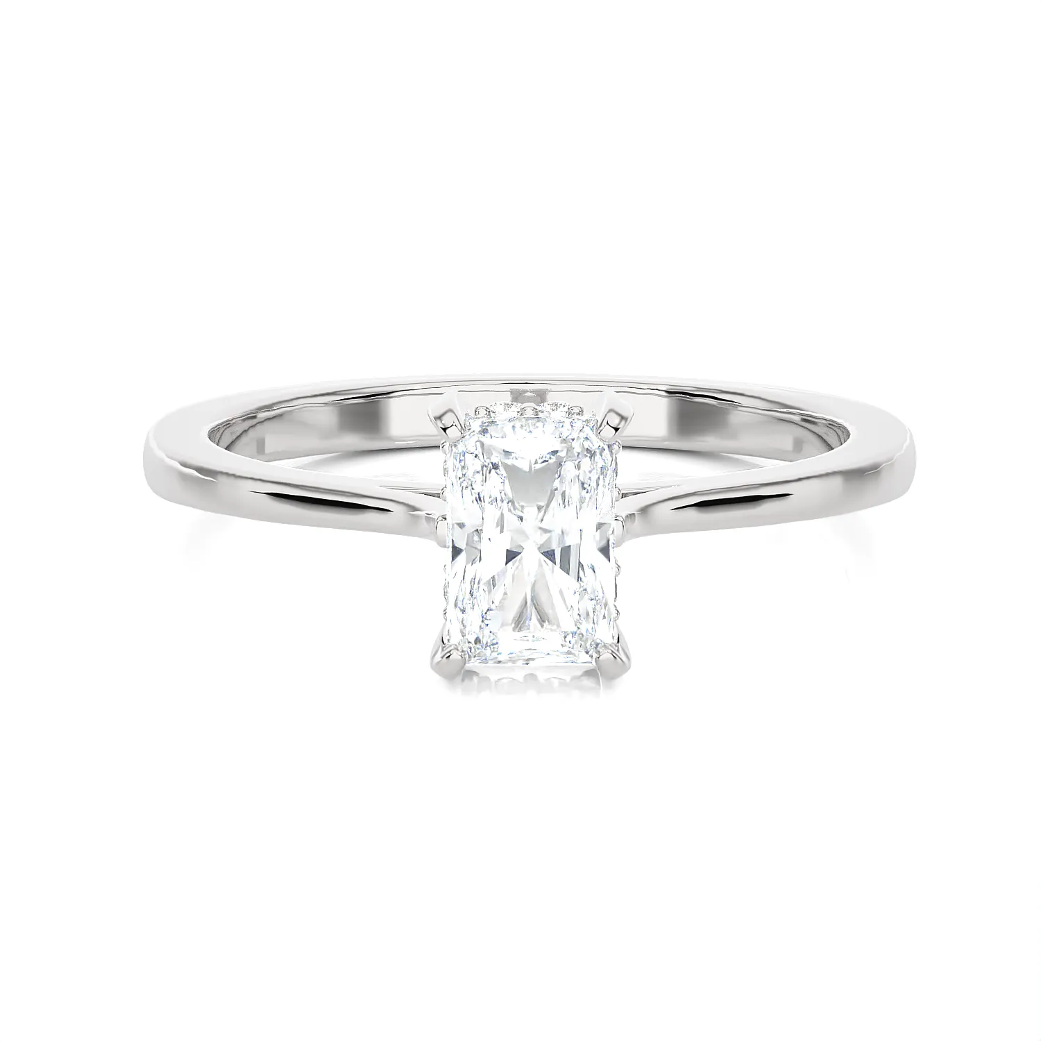 1 ctw Princess-Cut Lab Grown Diamond Solitaire Engagement Ring