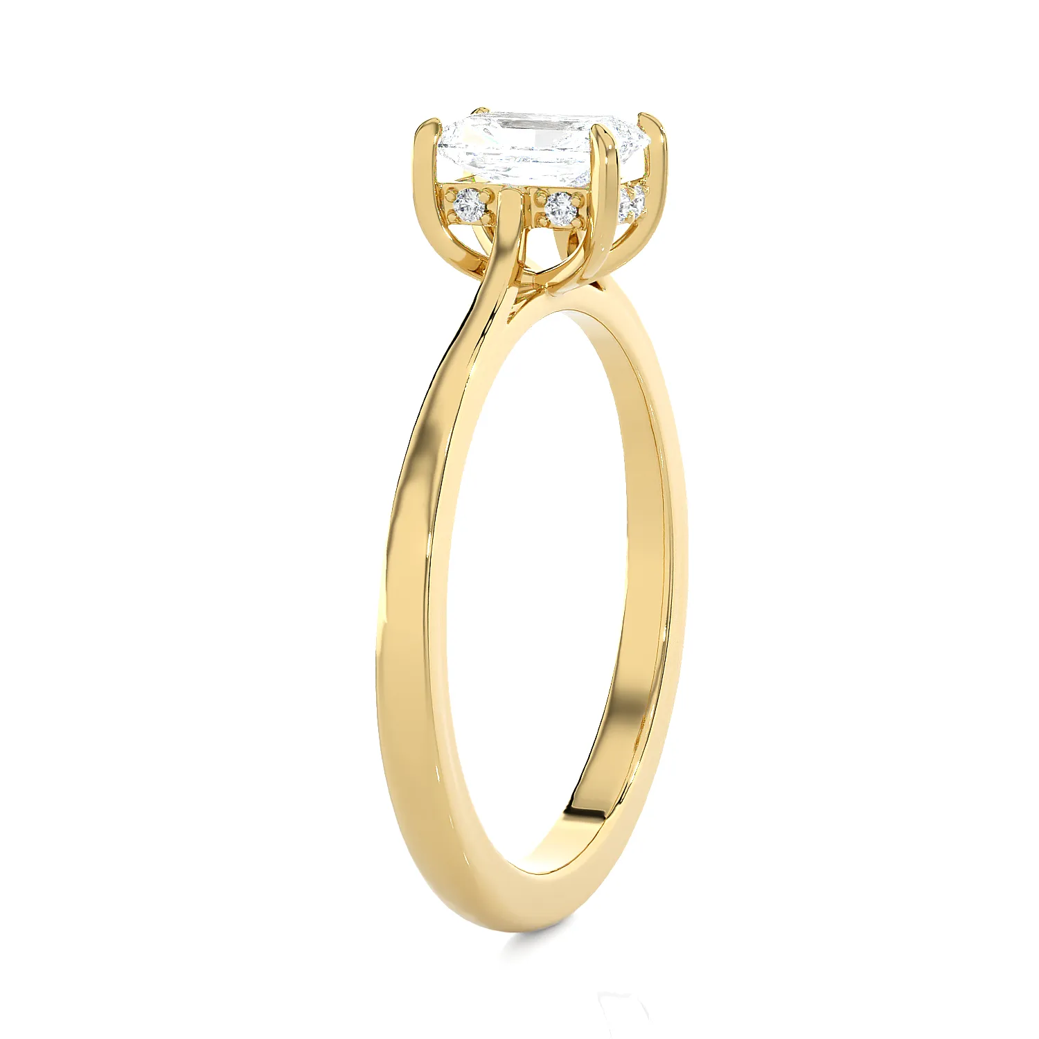 1 ctw Princess-Cut Lab Grown Diamond Solitaire Engagement Ring
