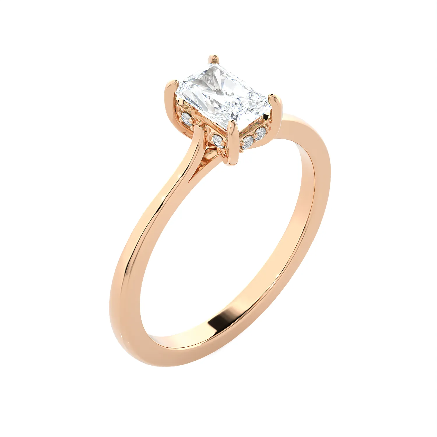 1 ctw Princess-Cut Lab Grown Diamond Solitaire Engagement Ring