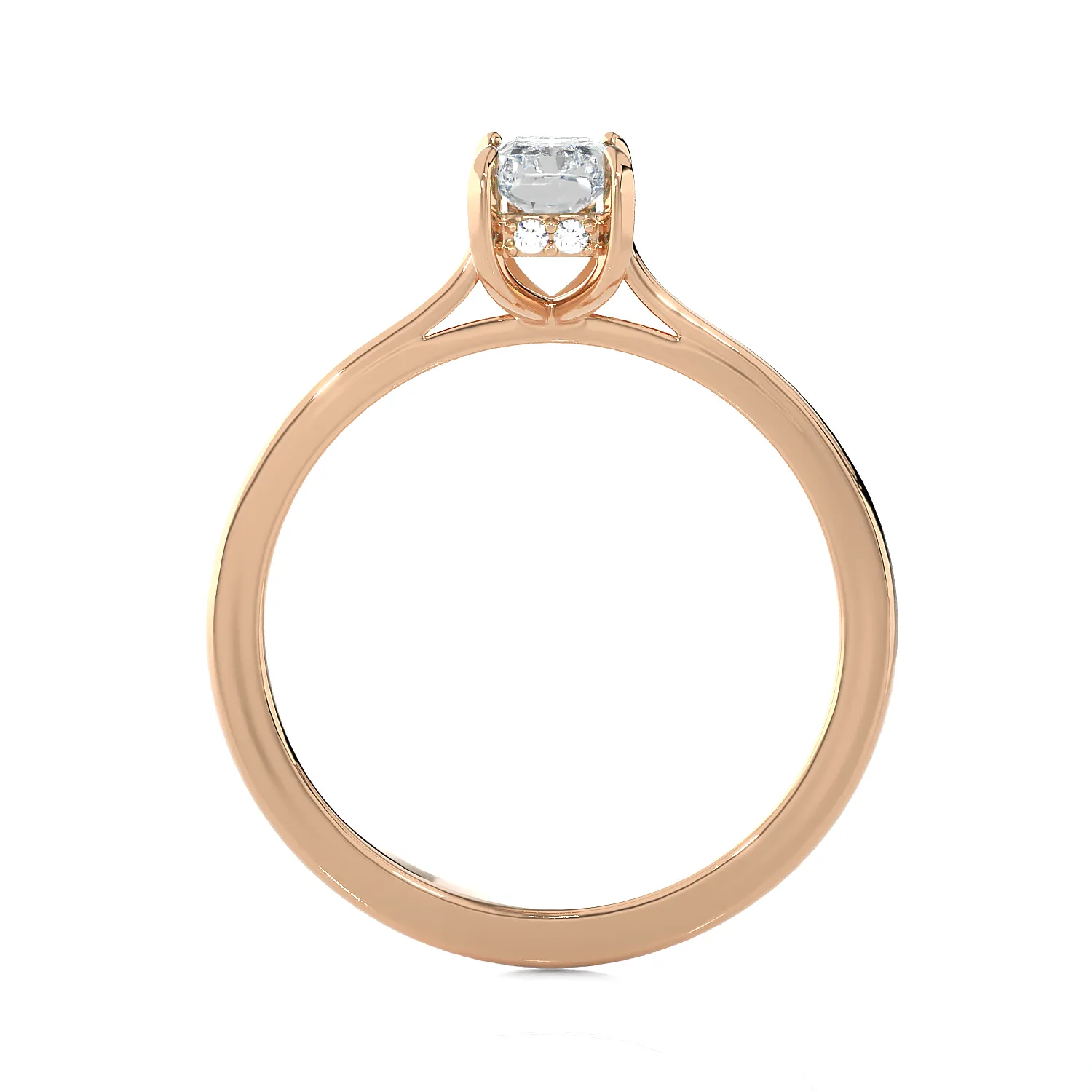 1 ctw Princess-Cut Lab Grown Diamond Solitaire Engagement Ring