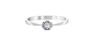 10K White Gold "Illuminaire" Diamond Engagement Ring