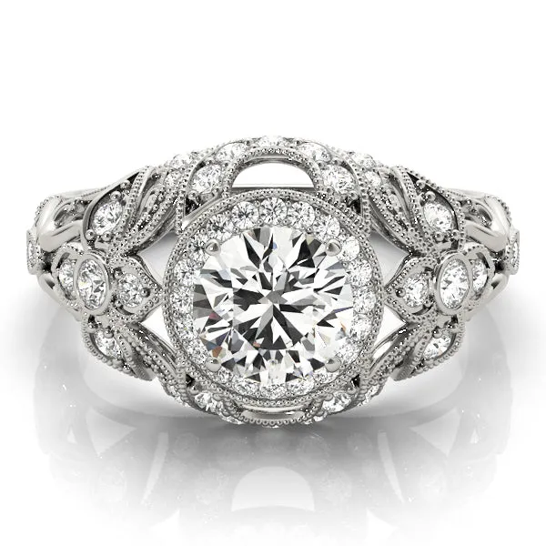 14K Bezel Vintage Engagement Ring