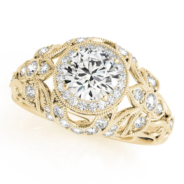 14K Bezel Vintage Engagement Ring