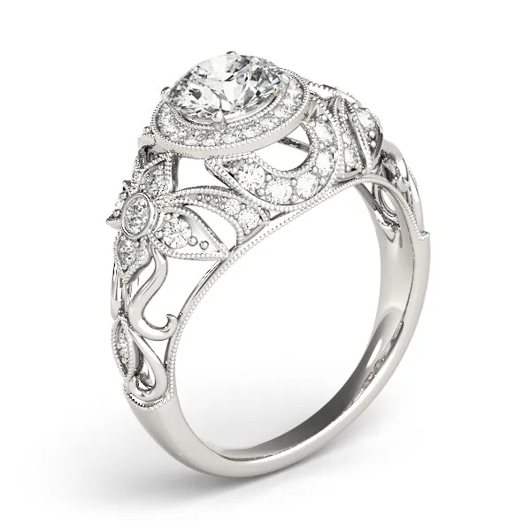 14K Bezel Vintage Engagement Ring