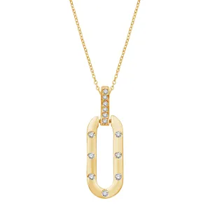 14KY 13RD0.15CT PAPER CLIP PENDANT  (153P5941Y)