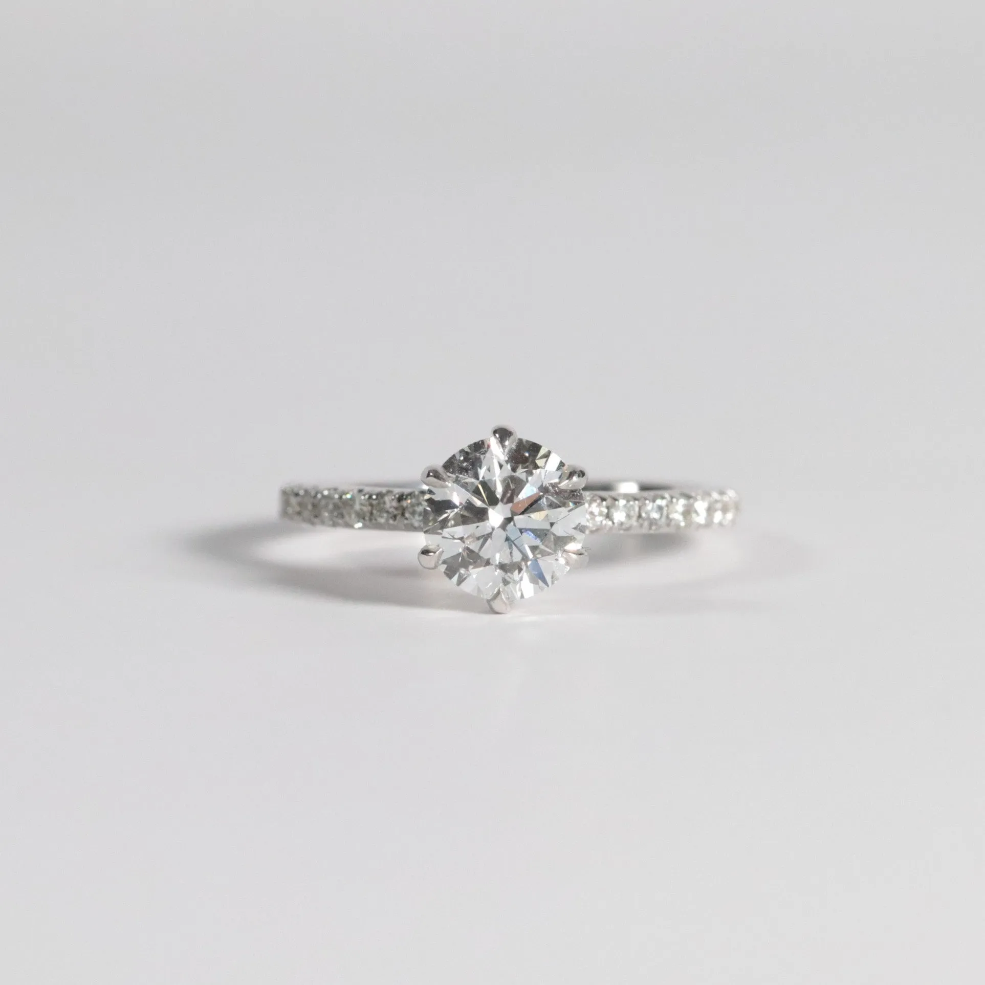 1.51 Round Diamond with Accented Band
