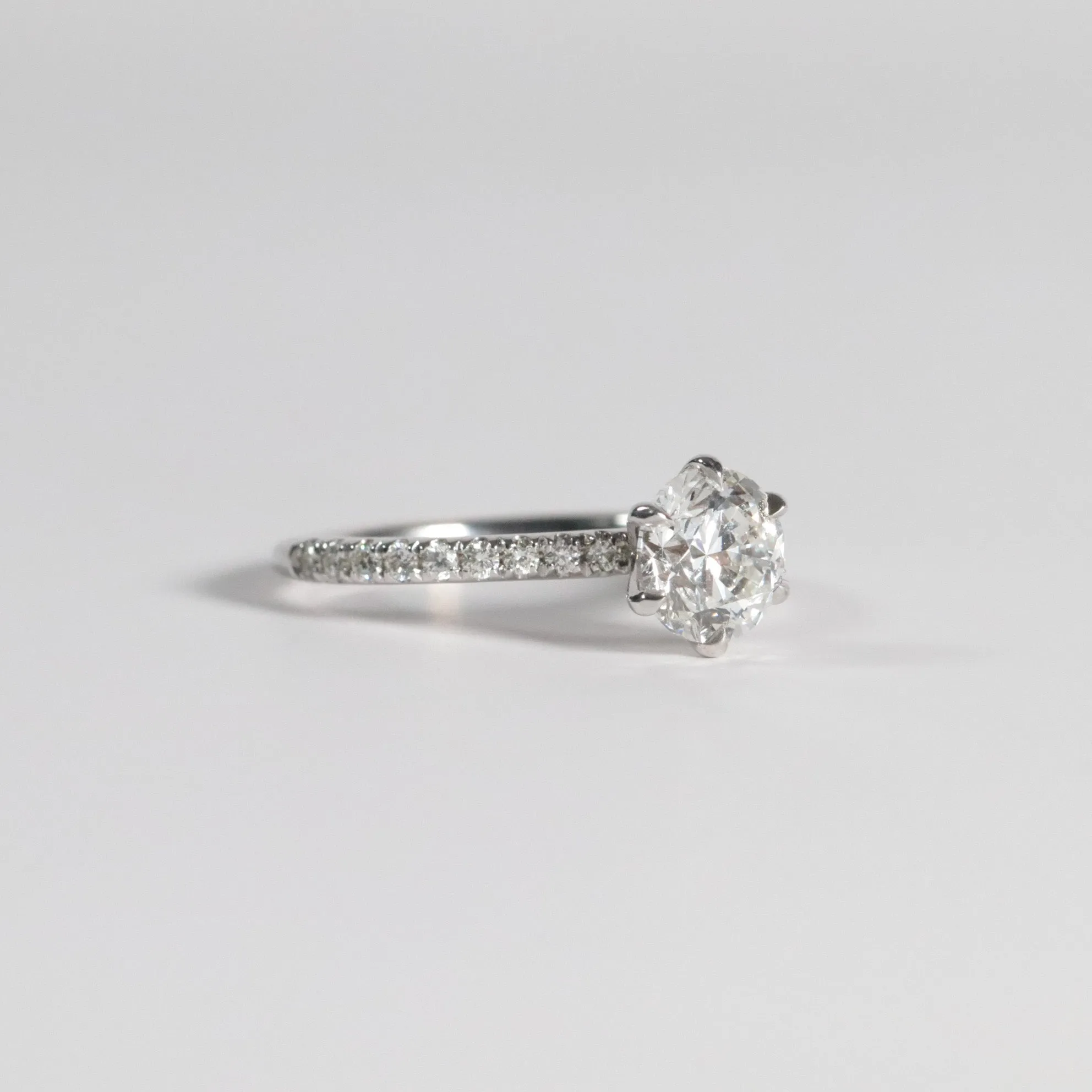 1.51 Round Diamond with Accented Band