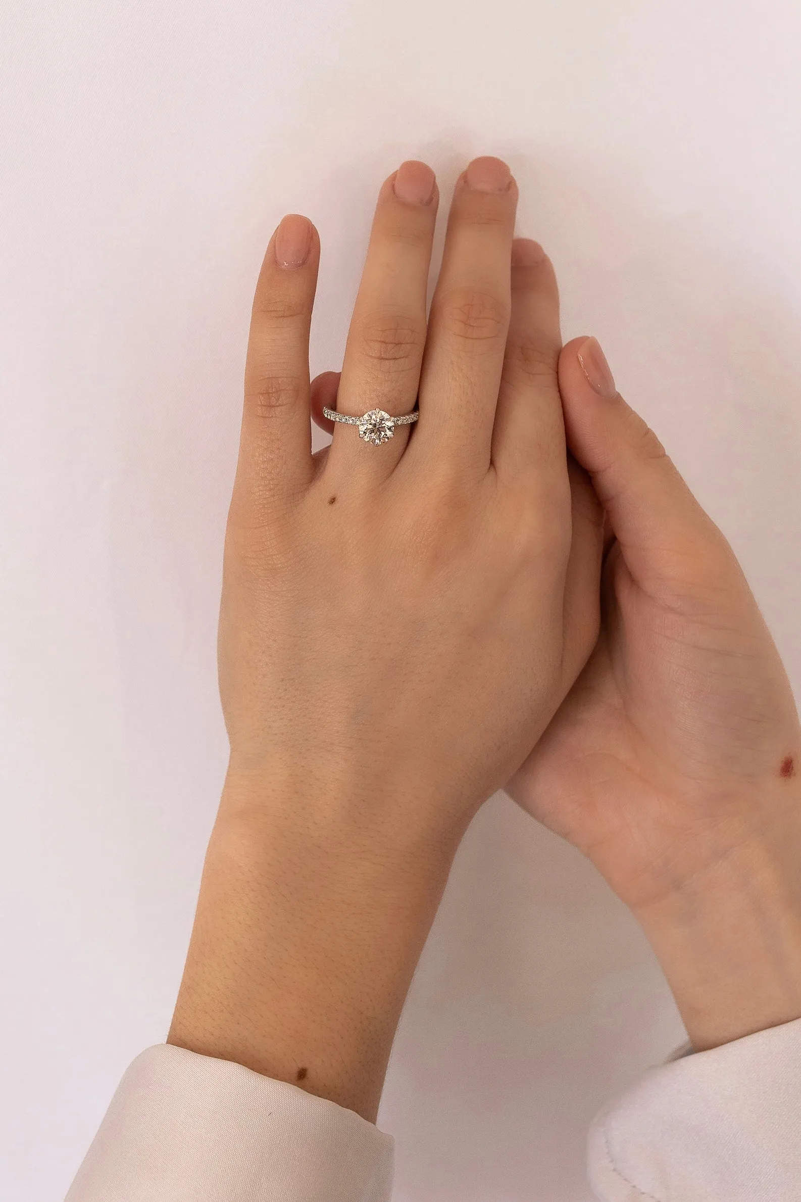 1.51 Round Diamond with Accented Band