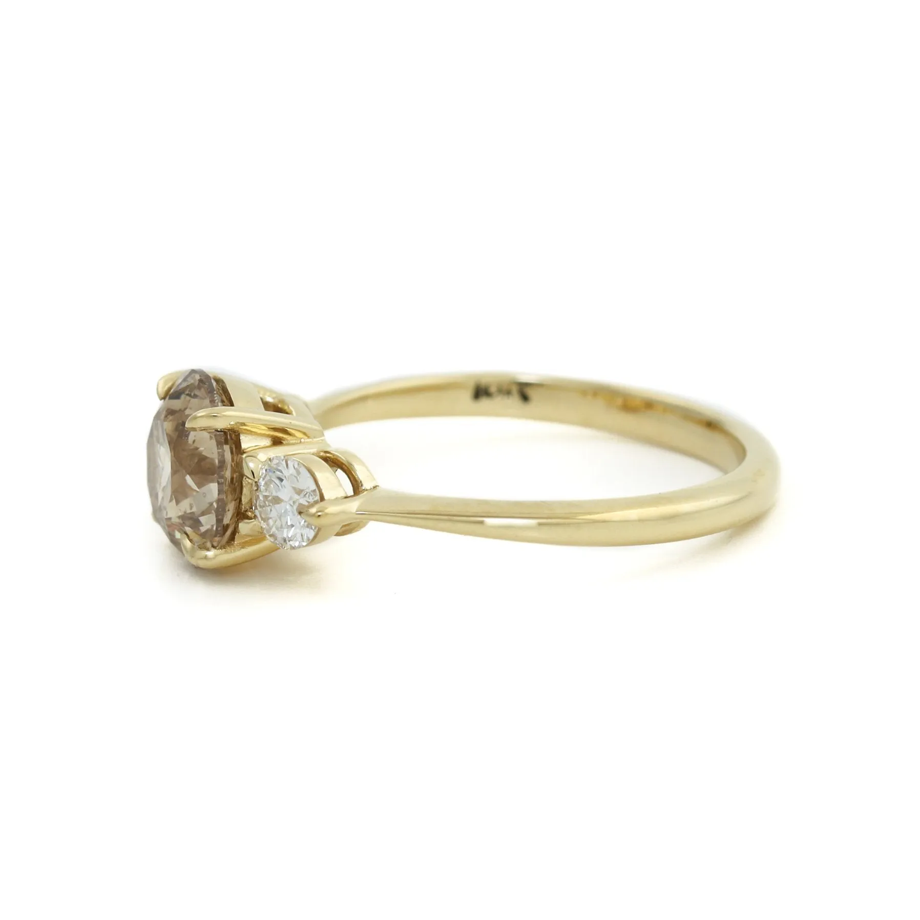18k Champagne Diamond Ring