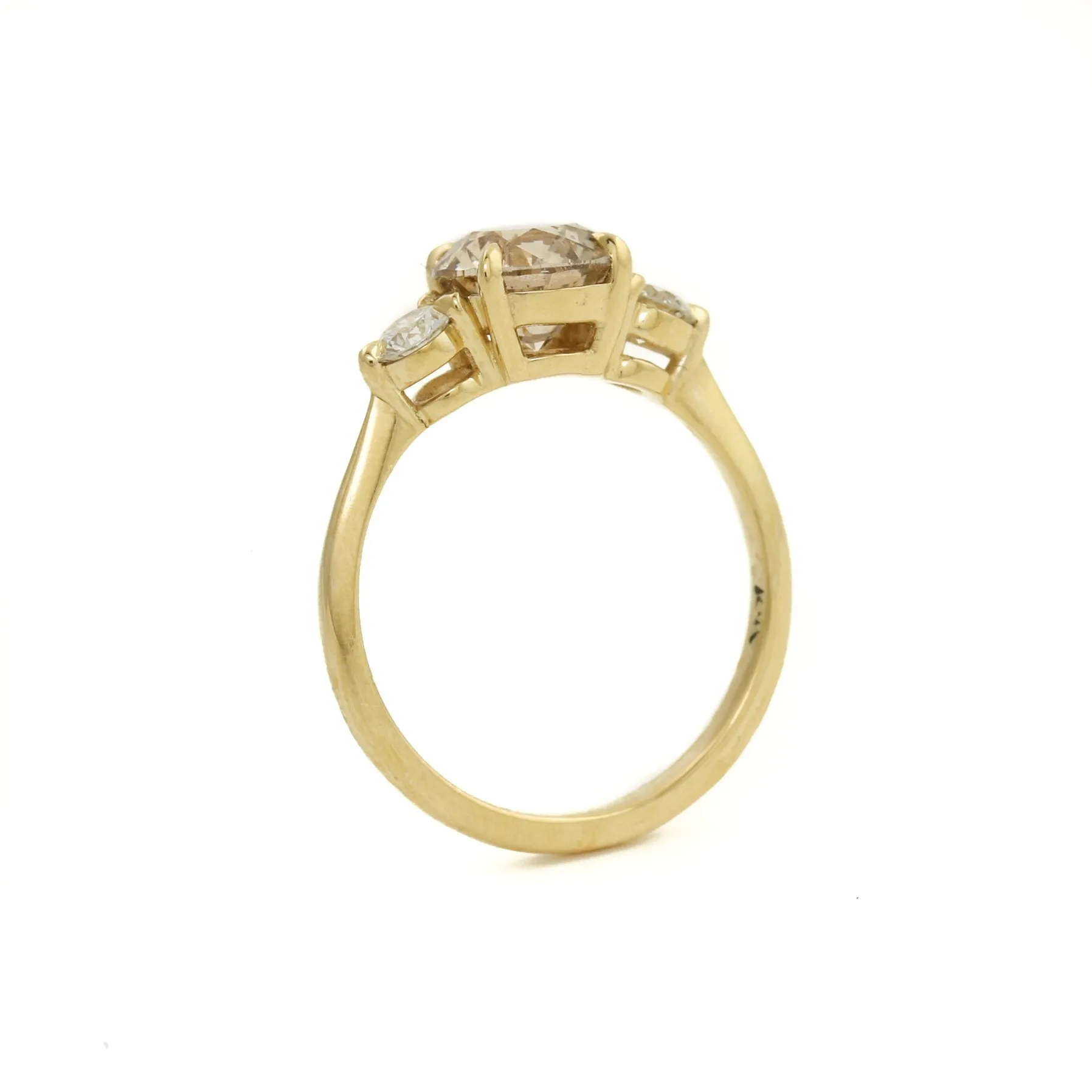 18k Champagne Diamond Ring