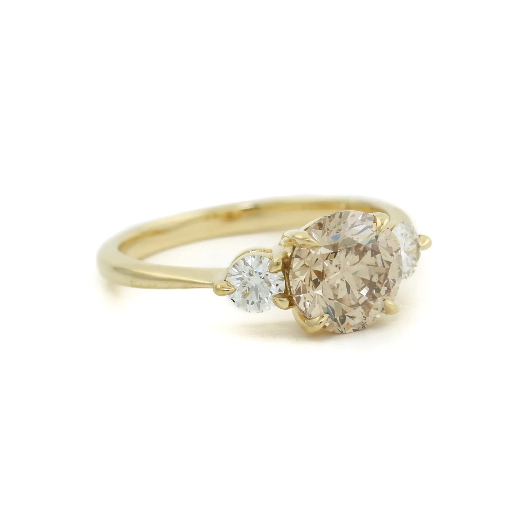18k Champagne Diamond Ring