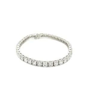18k White Gold 12.23ctw Diamond Tennis Bracelet