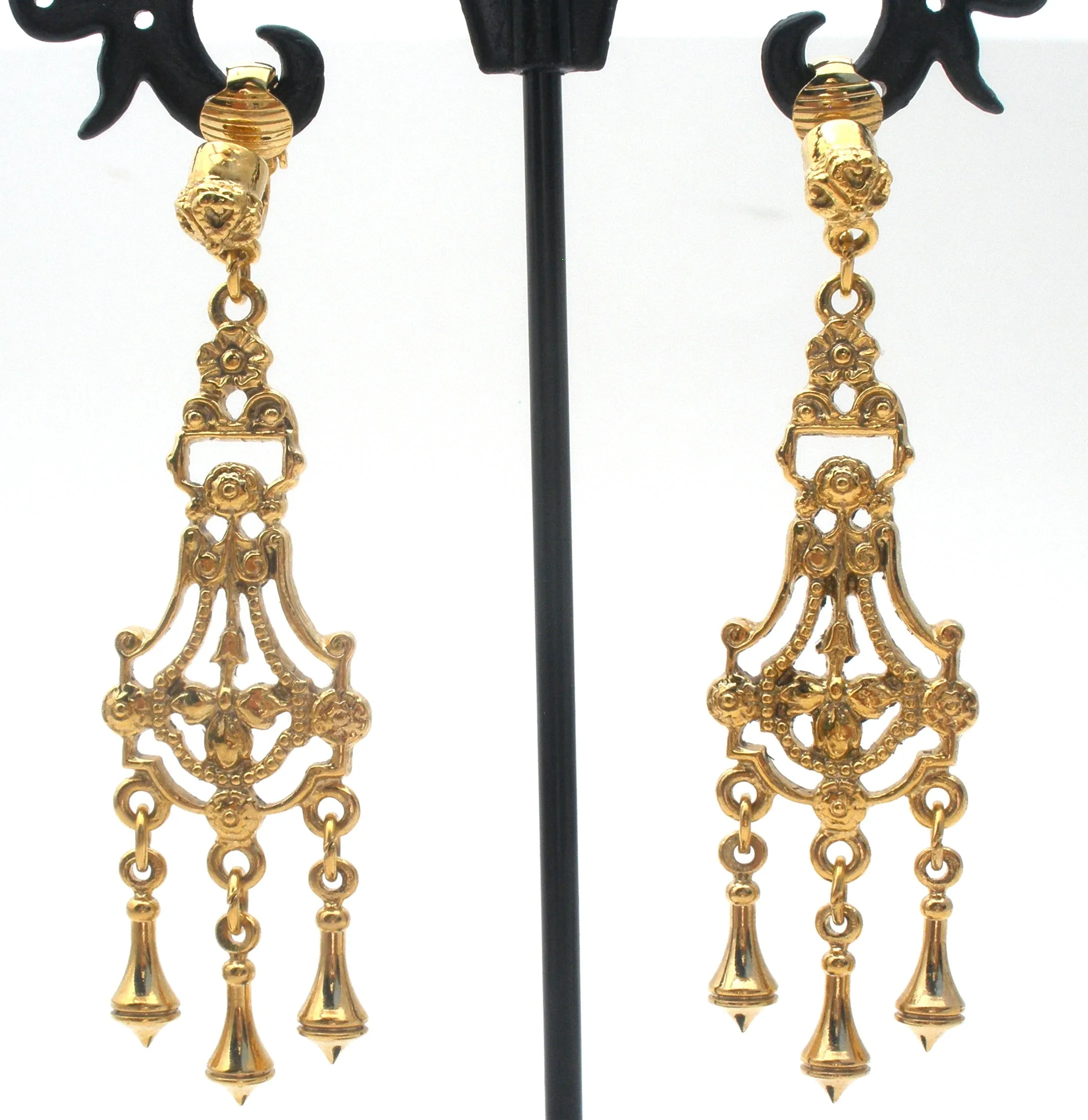 1928 Chandelier Dangle Earrings Vintage