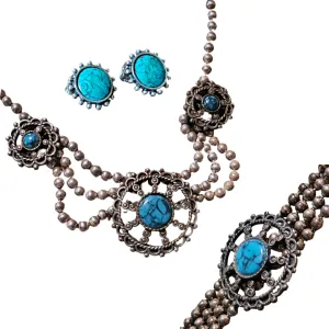 1950’s Sancrest Necklace Bracelet Earrings Set