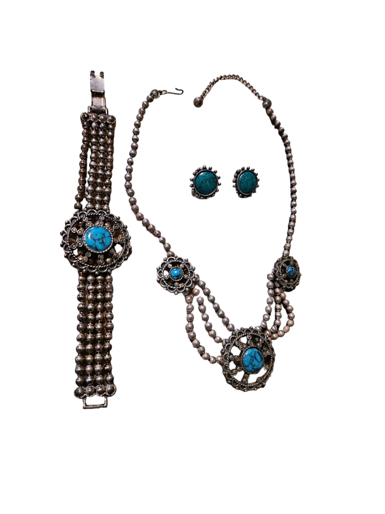 1950’s Sancrest Necklace Bracelet Earrings Set