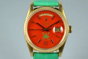 1987 YG Day-Date 18038 with Red Stella Oman Dial