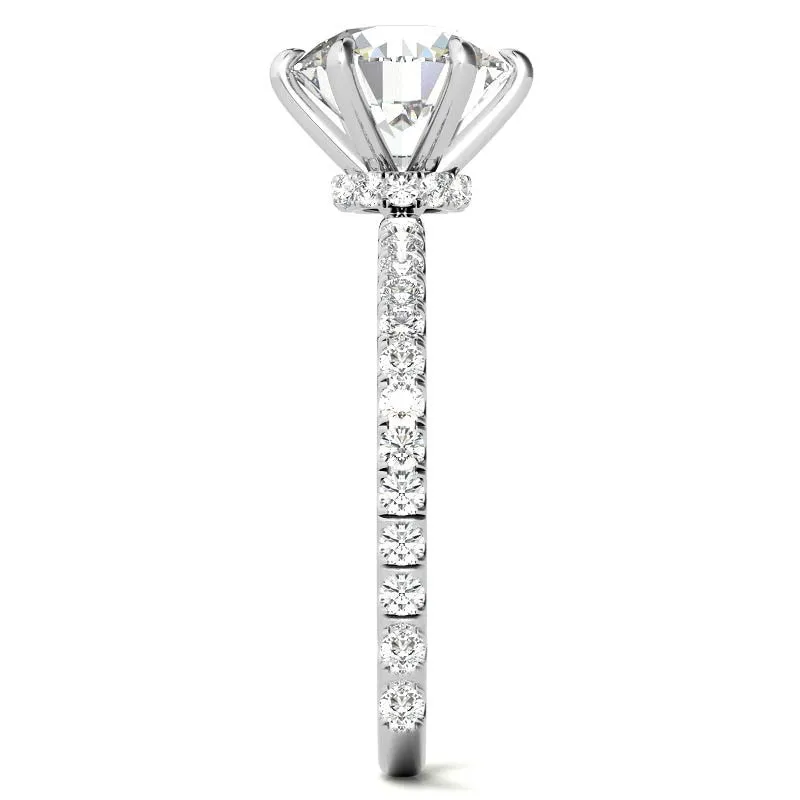 2.06 CT IGI Lab Grown Diamond F VS1 Solitaire Ring 18K White Gold