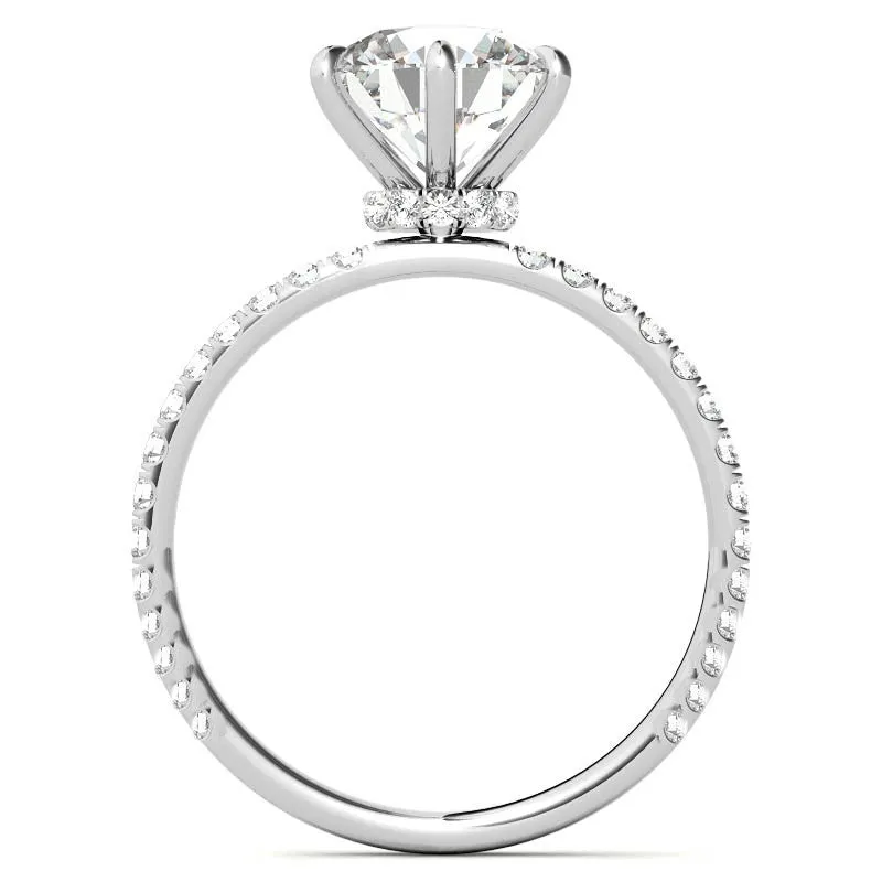 2.06 CT IGI Lab Grown Diamond F VS1 Solitaire Ring 18K White Gold