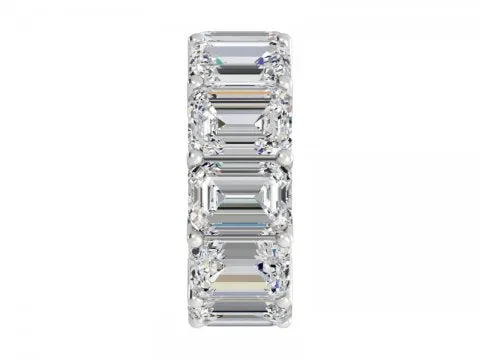 20ct Emerald Cut Engagement Band