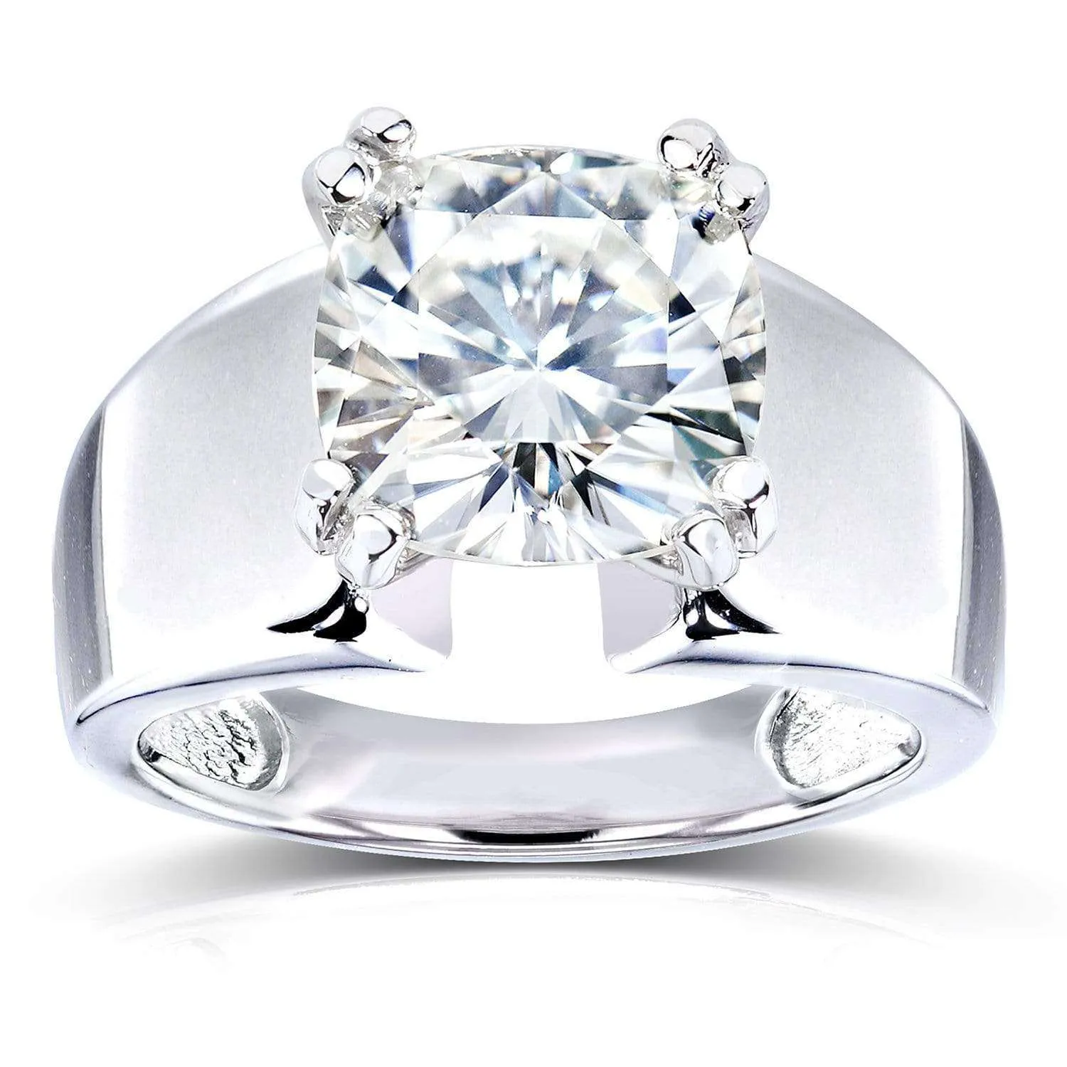 2.8ct Cushion Wide Solitaire Ring