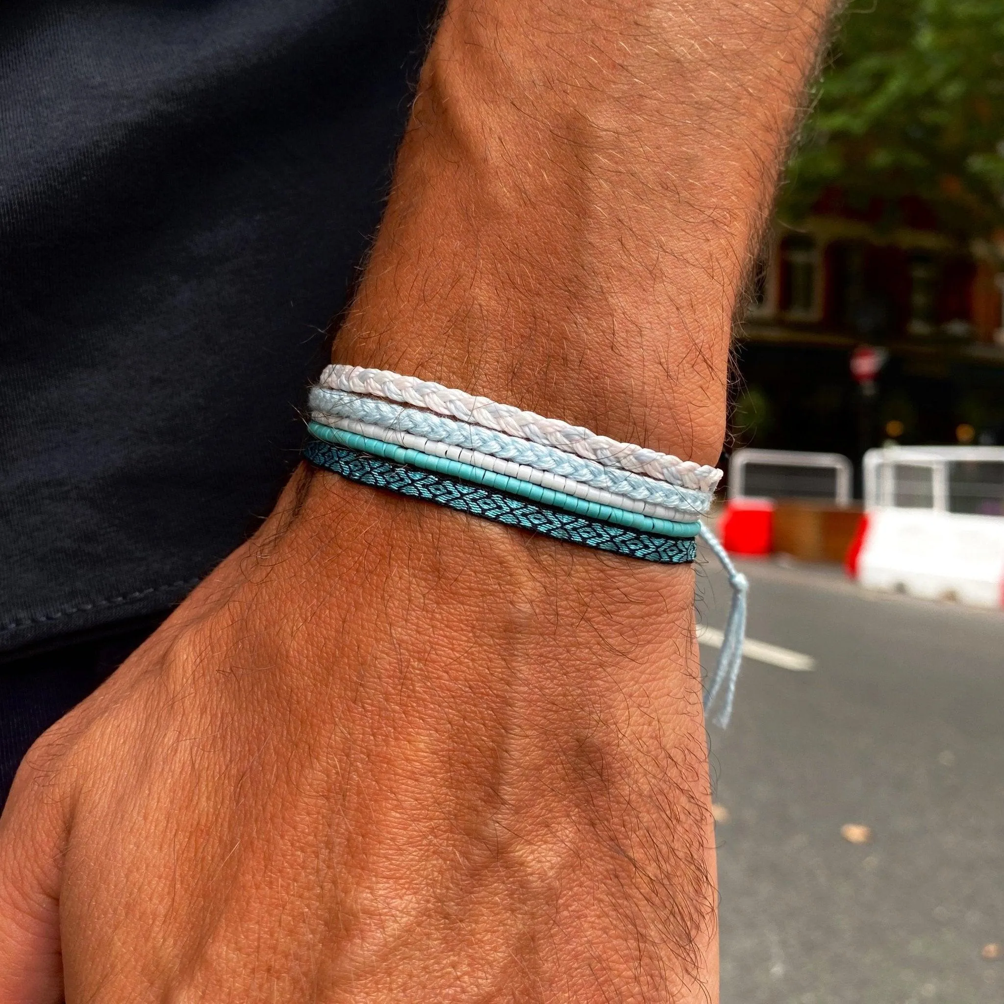 2mm Miyuki Adjustable Bracelet (Turquoise)