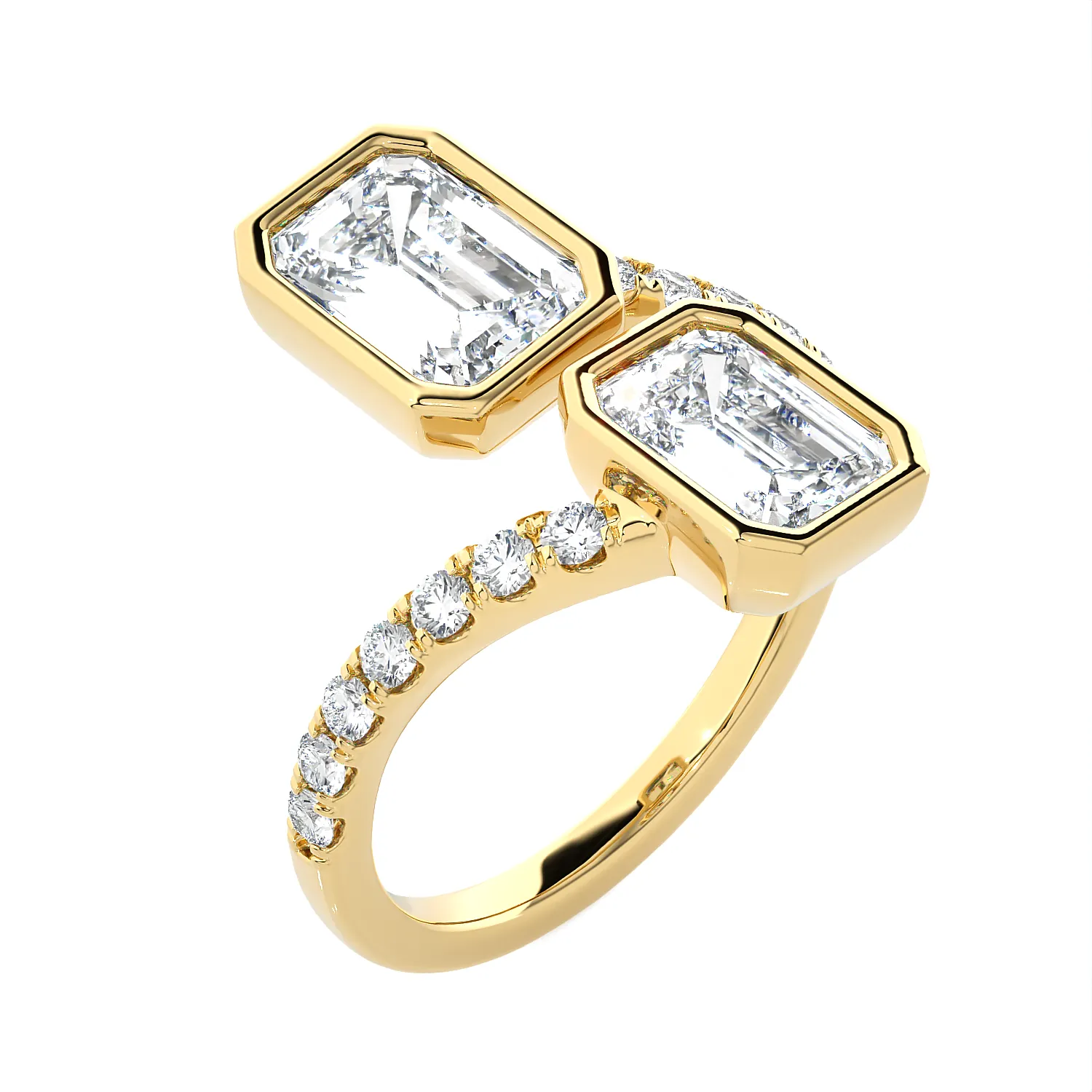 3 5/8 ctw Emerald-Cut Lab Grown Diamond Ring