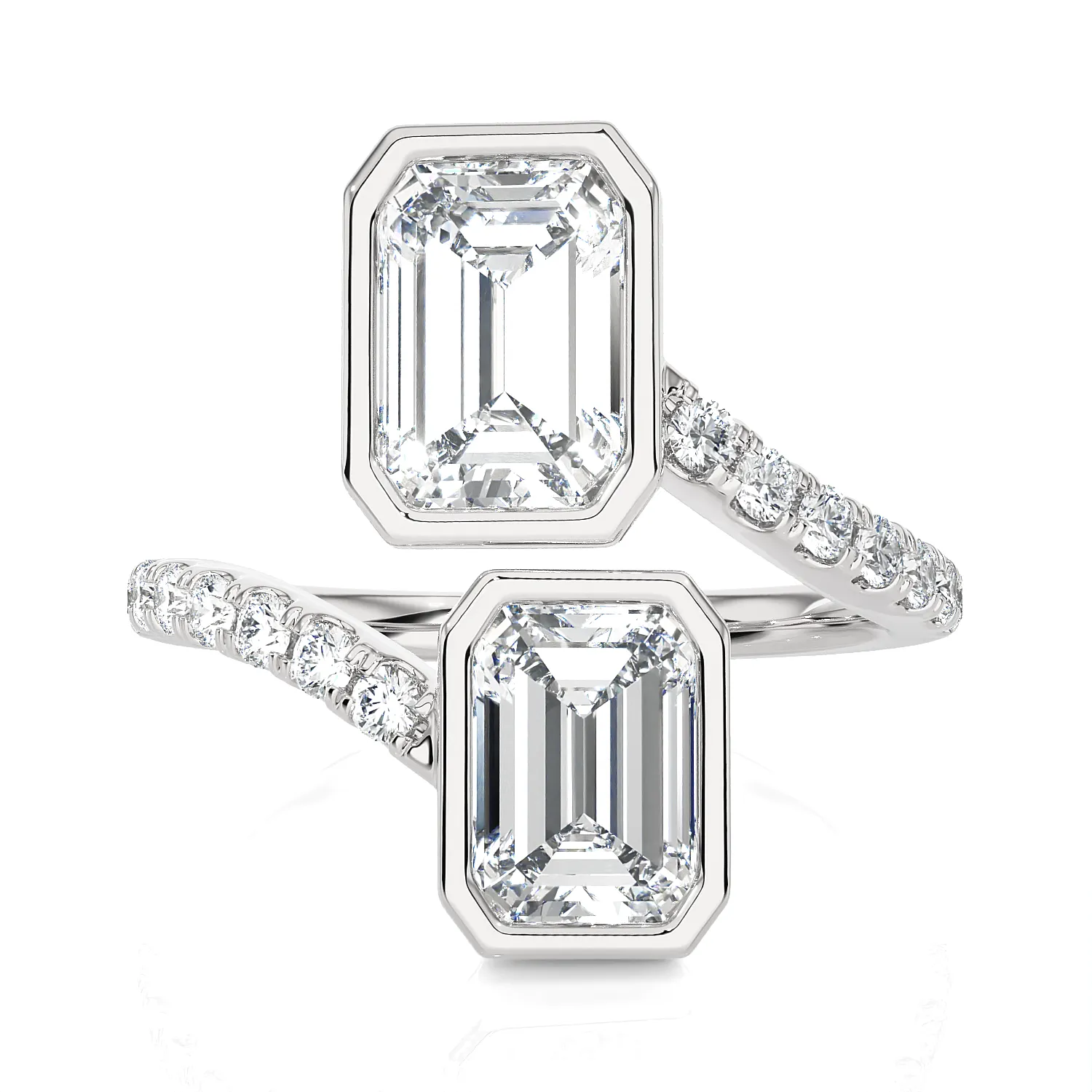 3 5/8 ctw Emerald-Cut Lab Grown Diamond Ring