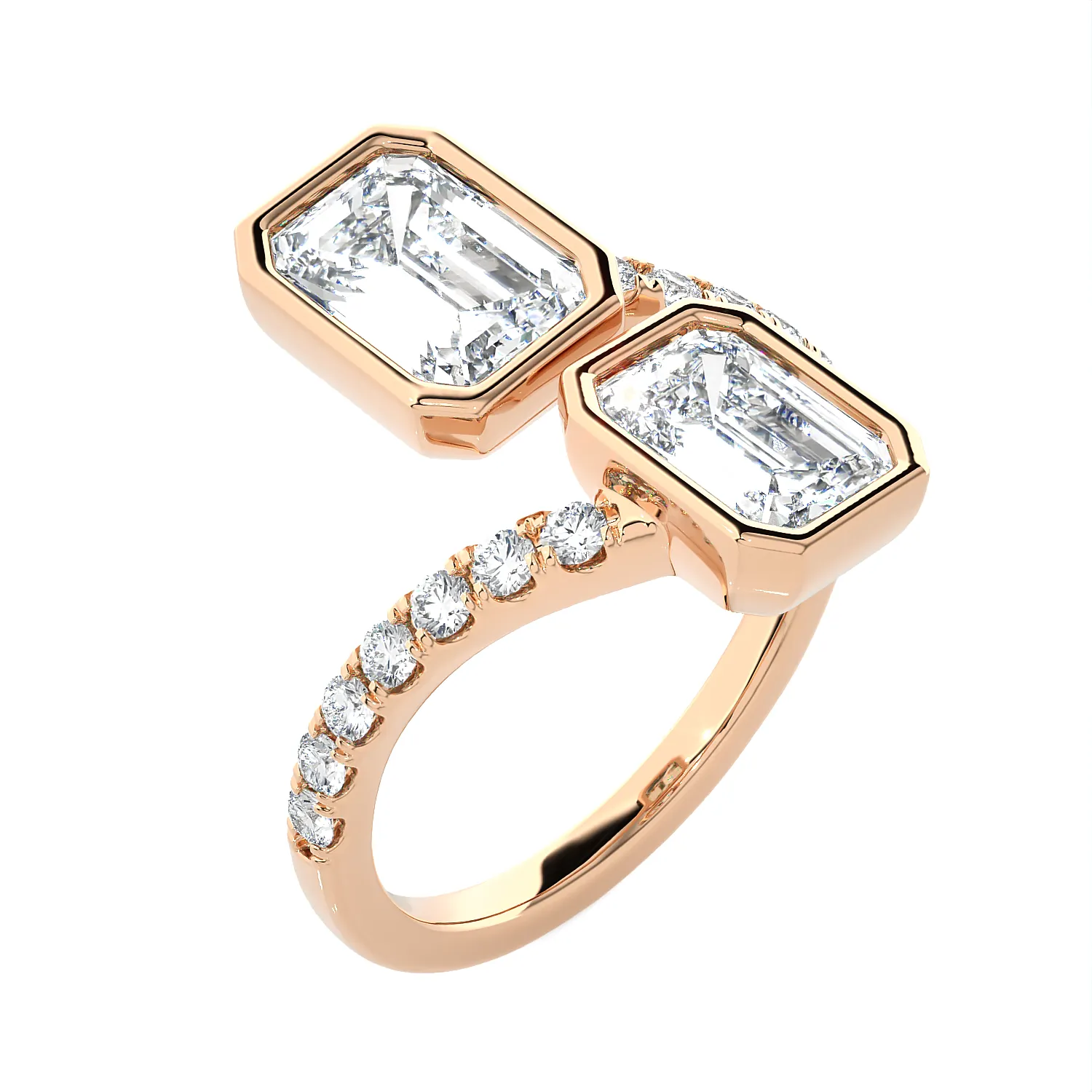3 5/8 ctw Emerald-Cut Lab Grown Diamond Ring