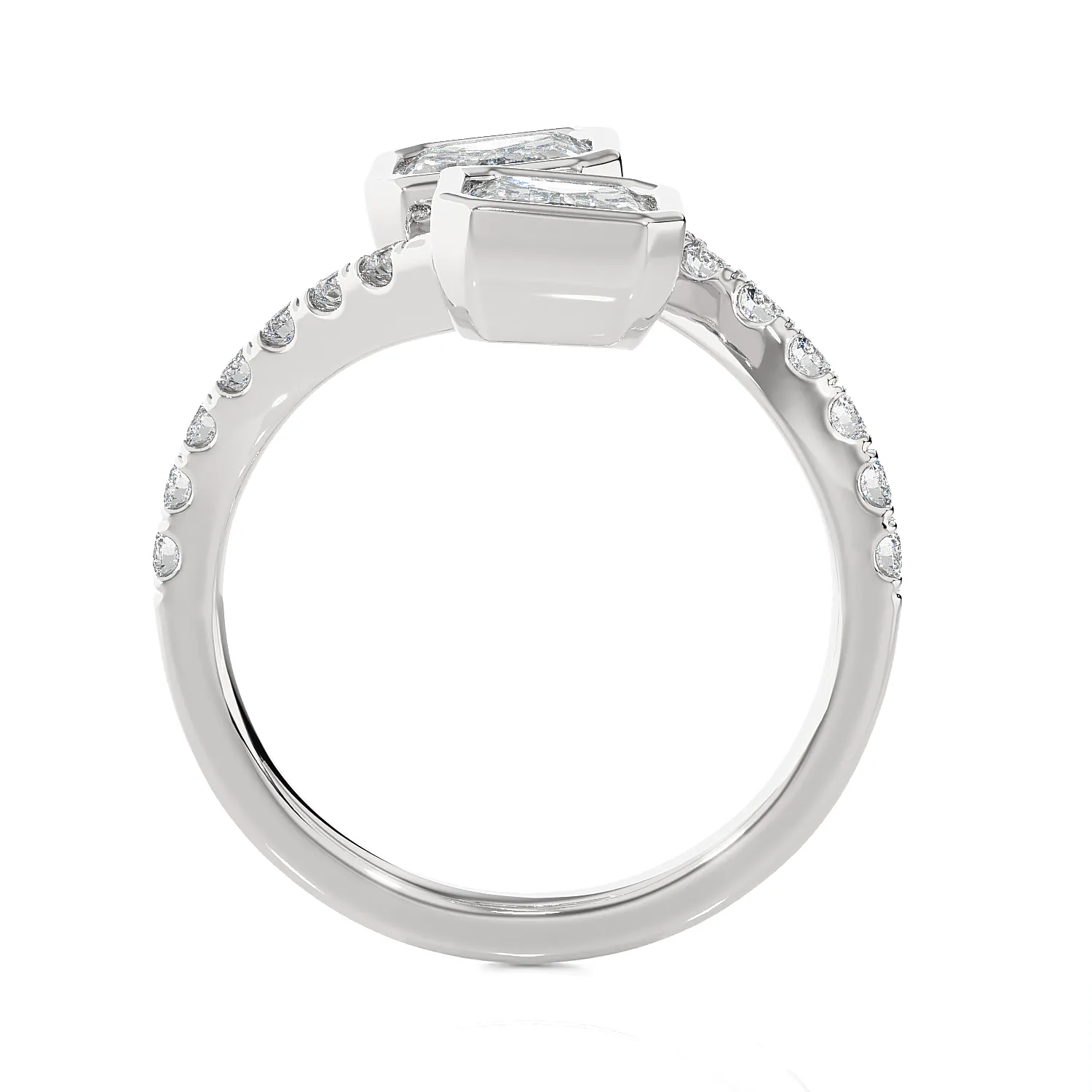 3 5/8 ctw Emerald-Cut Lab Grown Diamond Ring