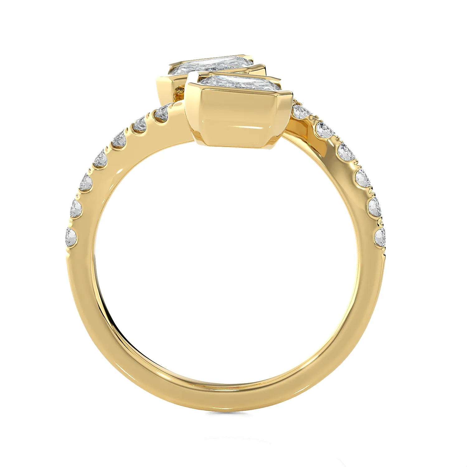 3 5/8 ctw Emerald-Cut Lab Grown Diamond Ring