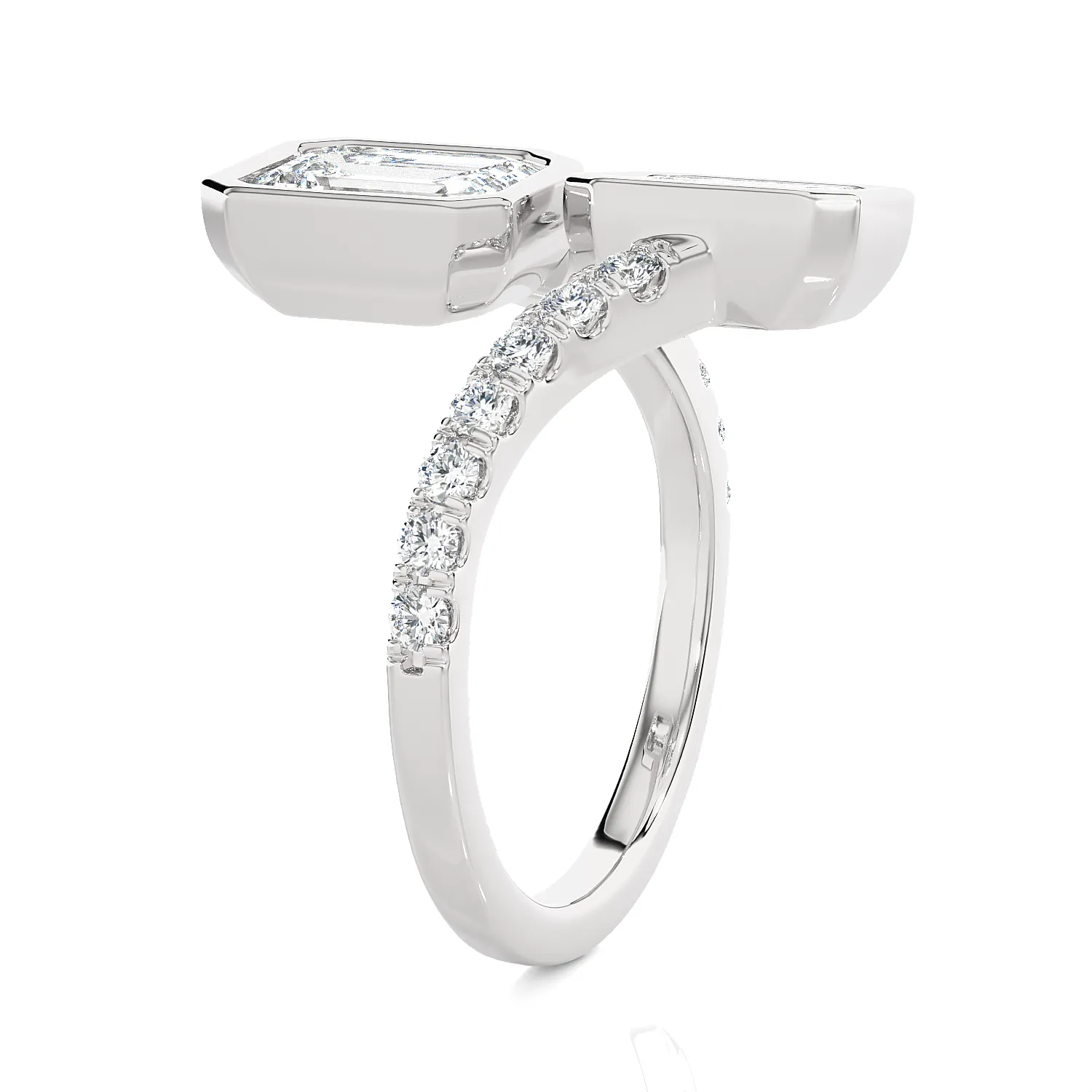3 5/8 ctw Emerald-Cut Lab Grown Diamond Ring