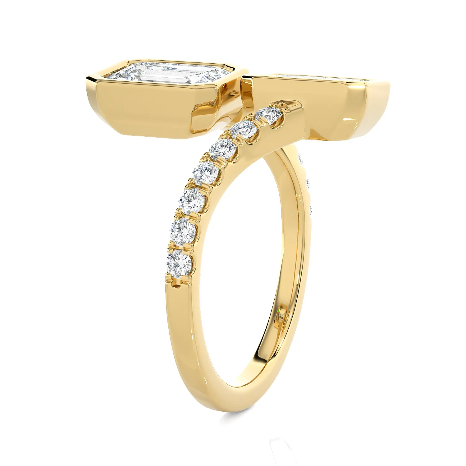 3 5/8 ctw Emerald-Cut Lab Grown Diamond Ring