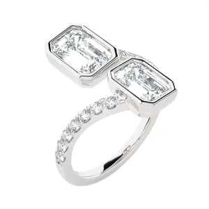3 5/8 ctw Emerald-Cut Lab Grown Diamond Ring