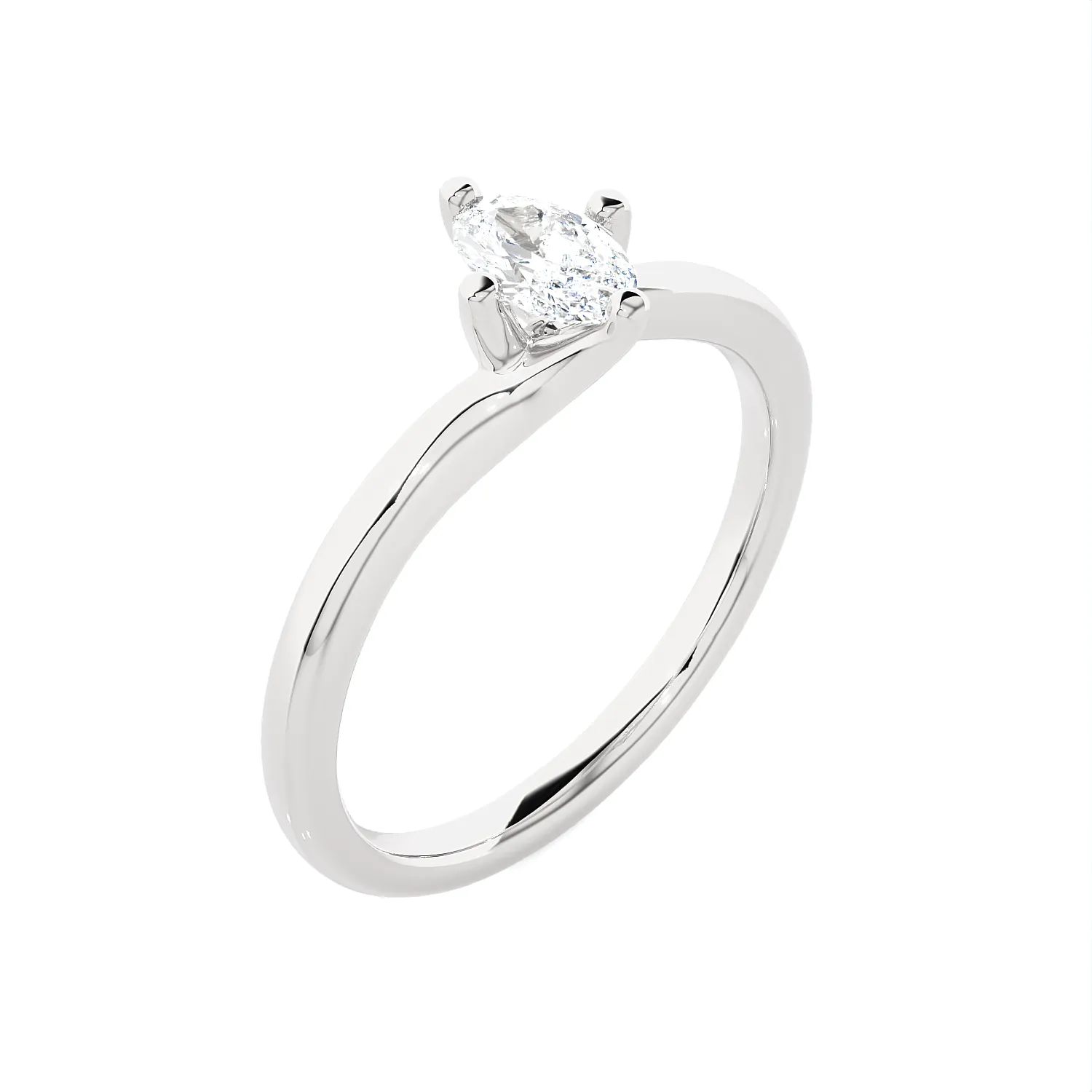 3/4 ctw Marquise Lab Grown Diamond Solitaire Engagement Ring