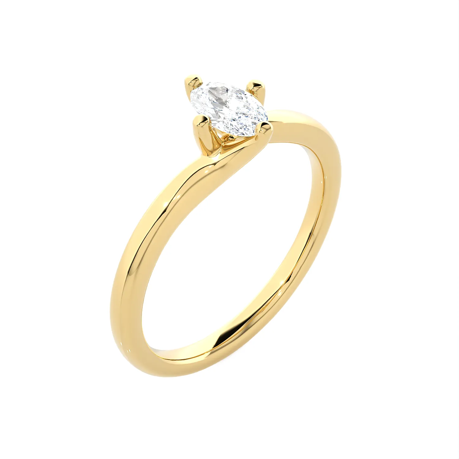 3/4 ctw Marquise Lab Grown Diamond Solitaire Engagement Ring