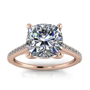 8 mm Cushion Cut Engagement Ring - Keeley