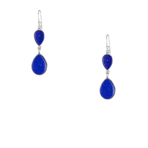 Aalia Lapis Earrings, Sterling Silver