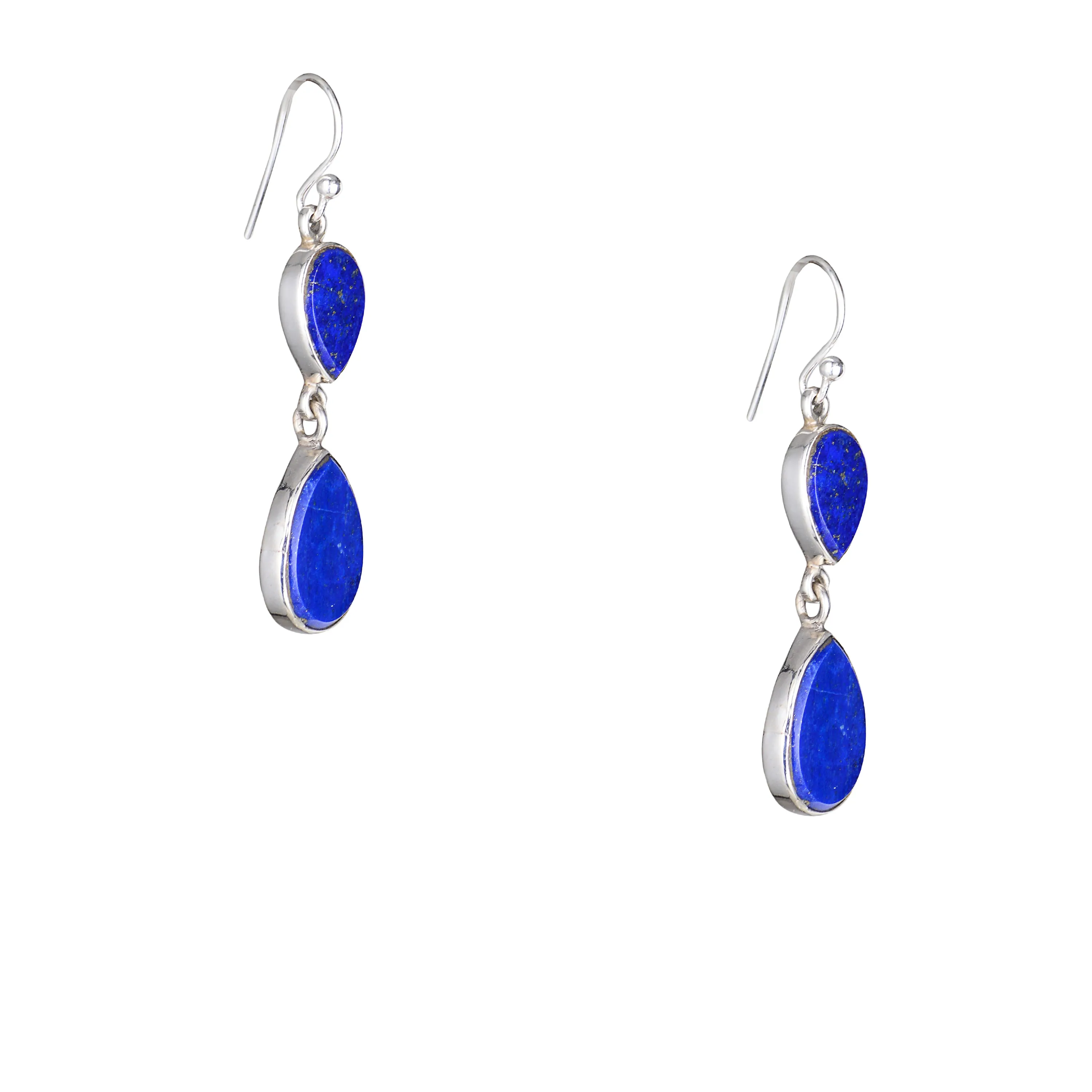 Aalia Lapis Earrings, Sterling Silver