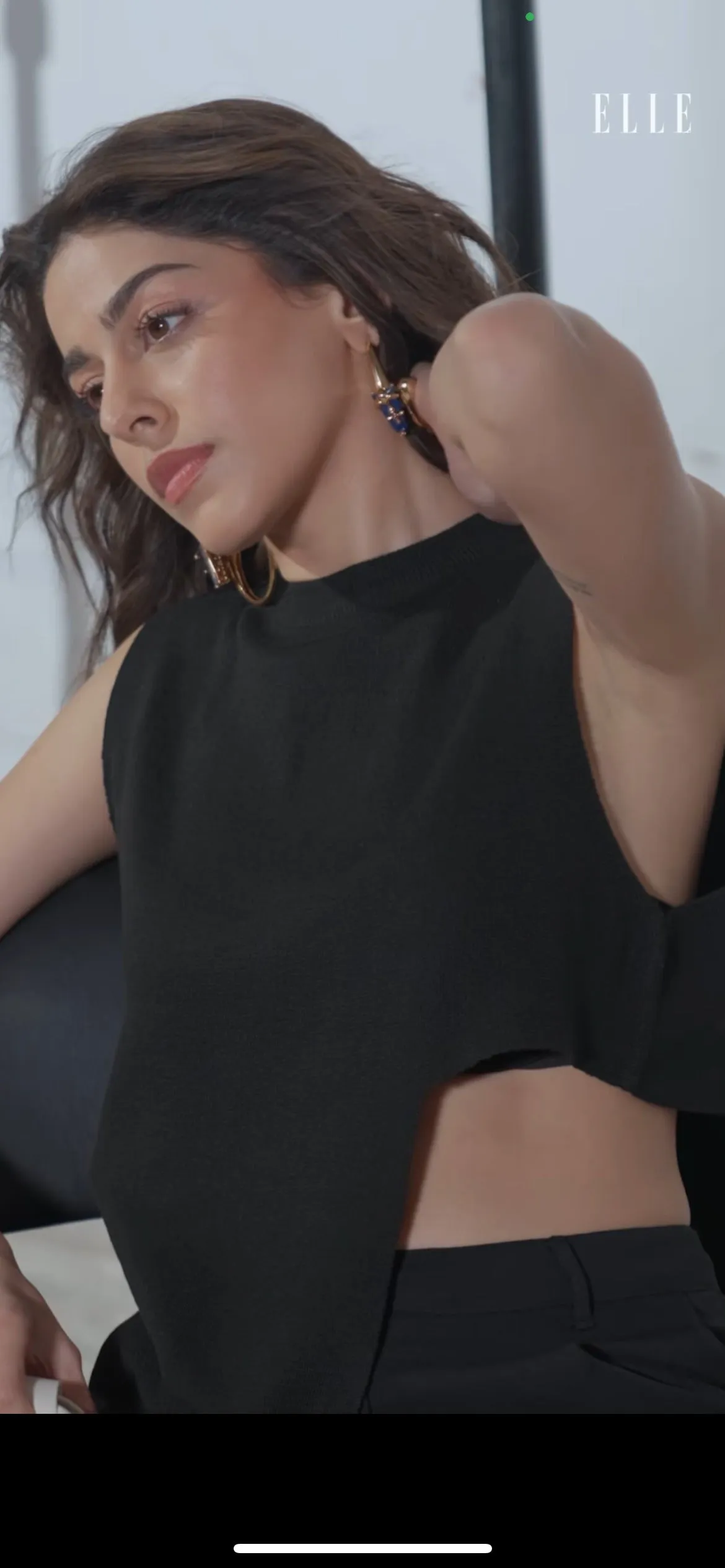 ALAYA F In Our The Lazuli Sculpt Hoop Earrings