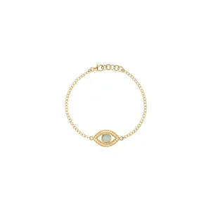 Anna Beck Gold Evil Eye Green Quartz Bracelet
