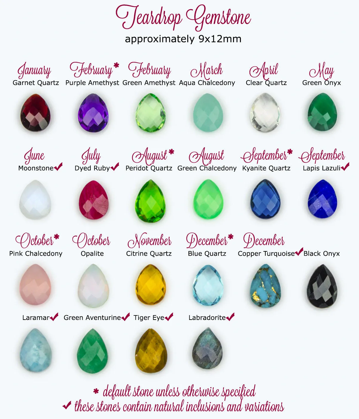 Aqua Chalcedony Teardrop Prong Set Ring • March Birthstone