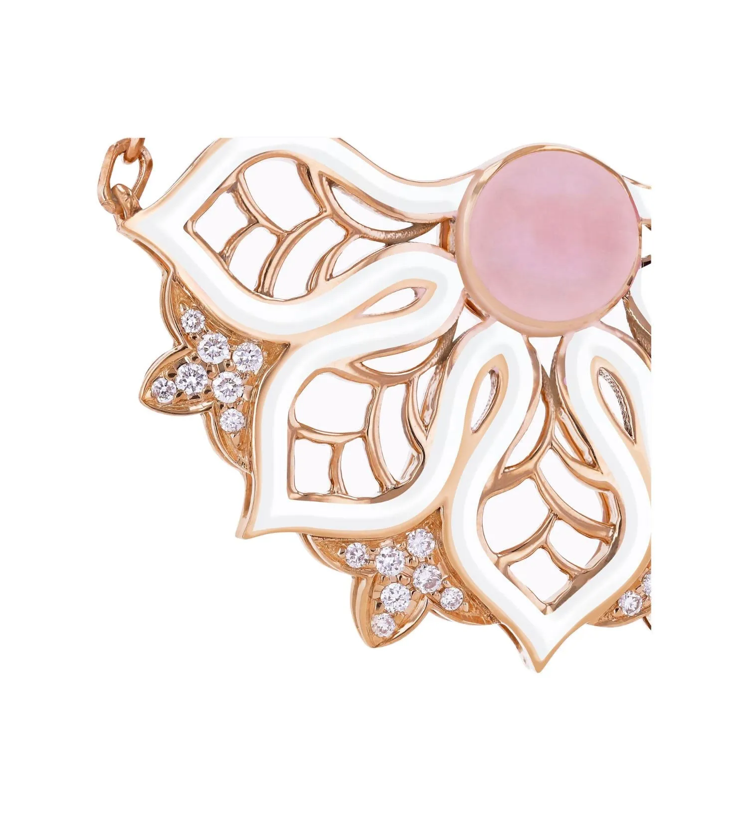 Aura rise white earrings