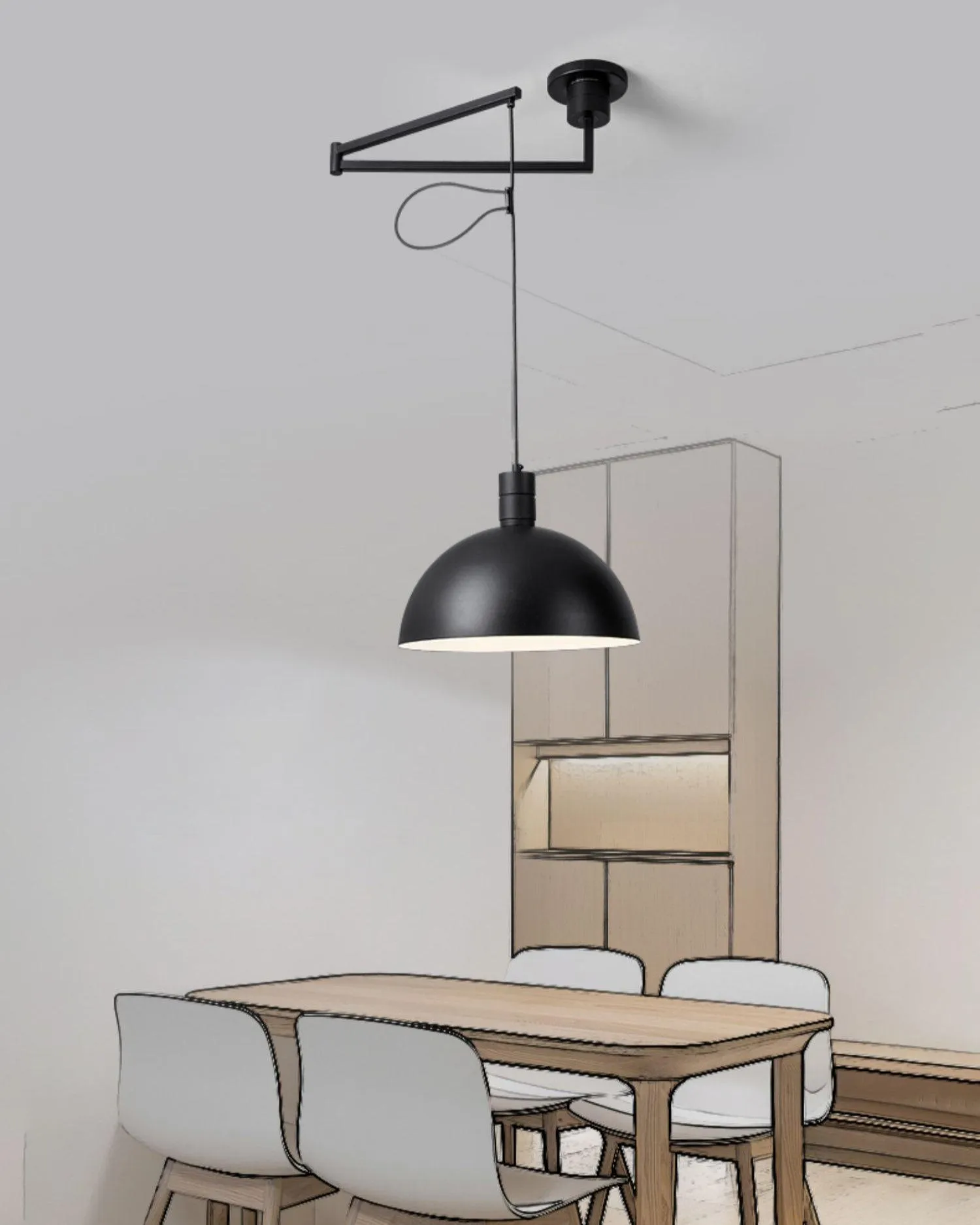 Ballina Pendant Lamp 13.7″- 47.2″