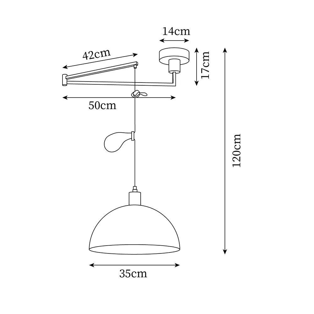 Ballina Pendant Lamp 13.7″- 47.2″