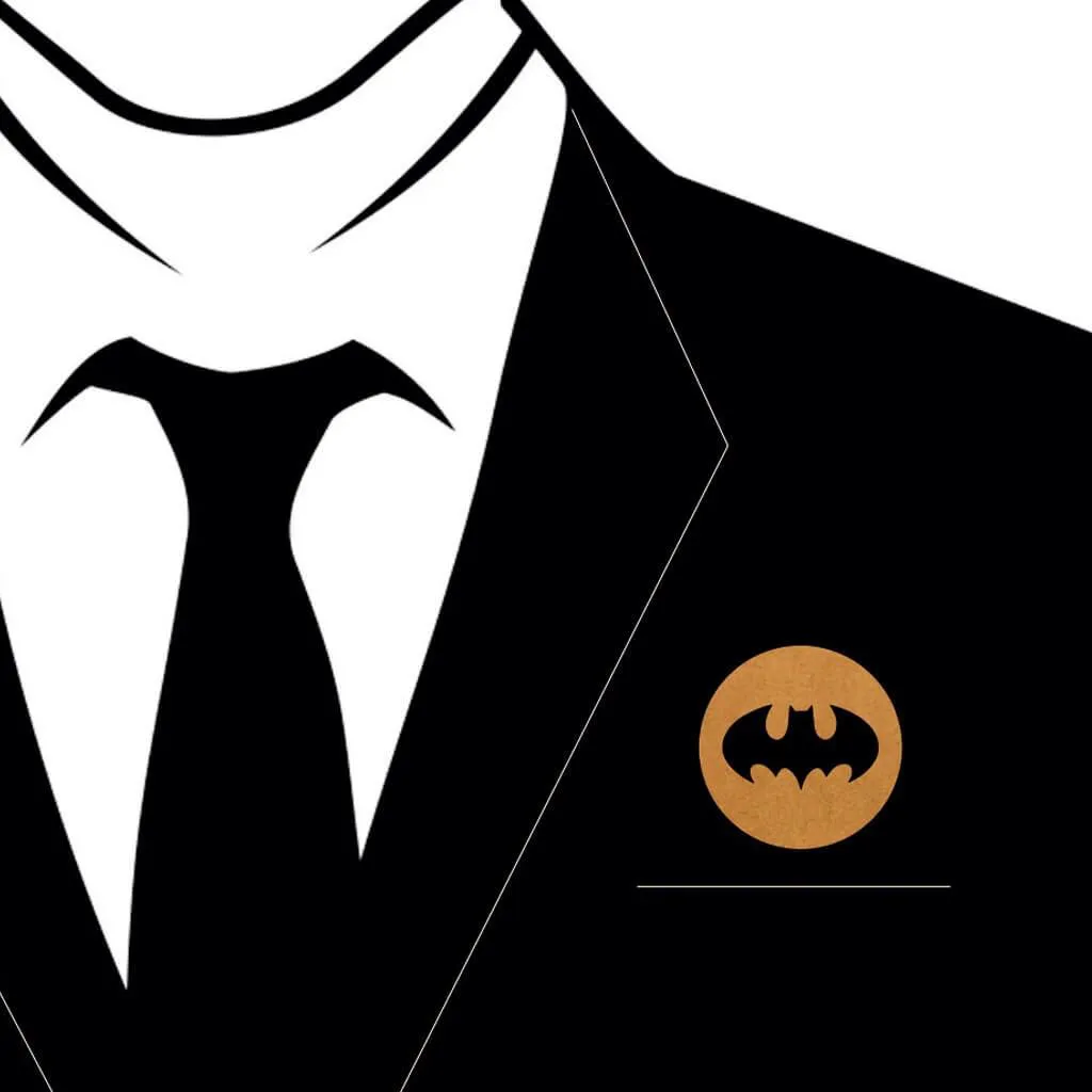 Batman Wooden Brooch