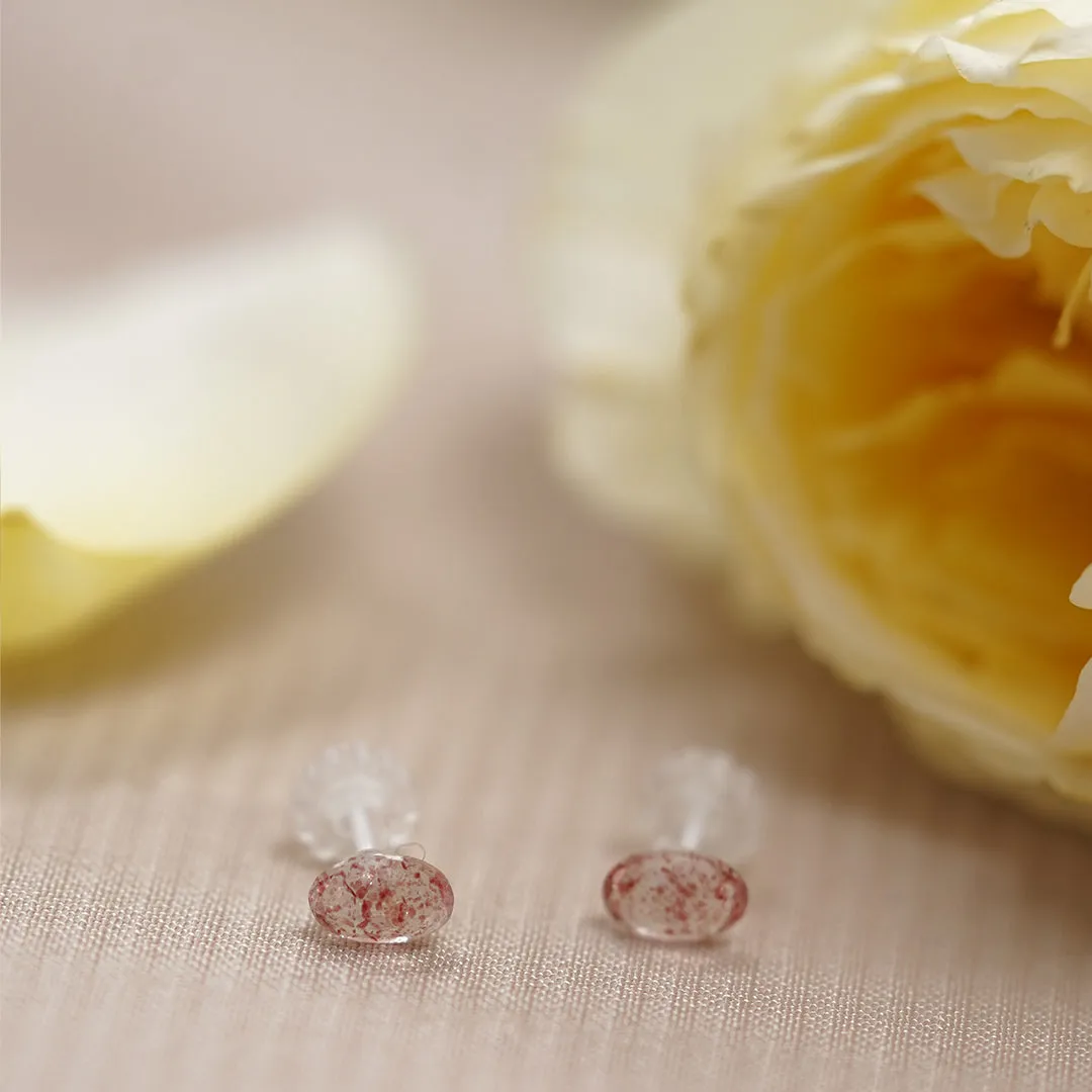 Beau- Fire Quartz Earring Studs