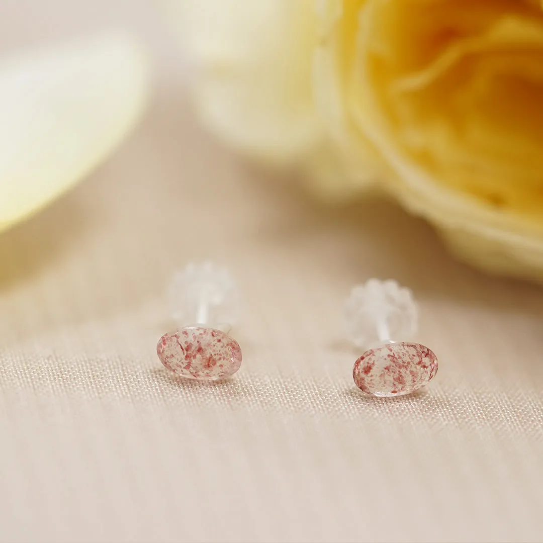 Beau- Fire Quartz Earring Studs