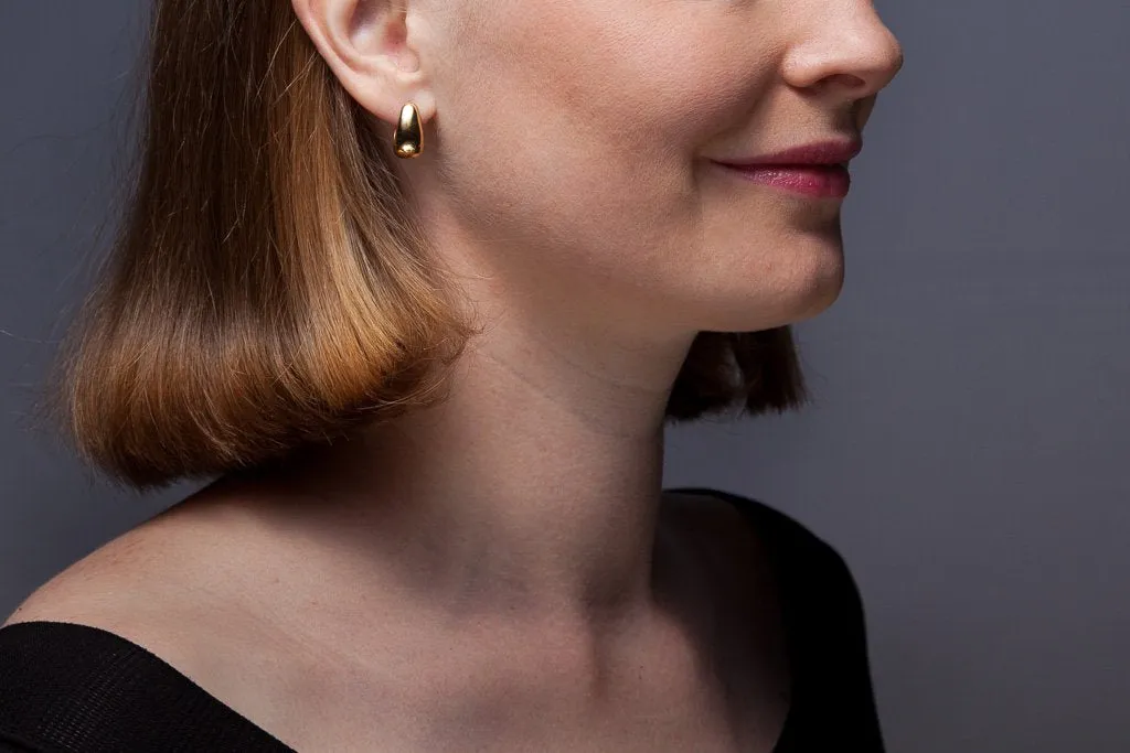 Bell Earrings with Lapis Lazuli